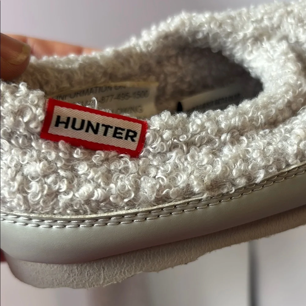 Hunter Gray Cozy Slippers toddler sz 11 NWOT